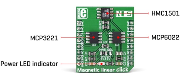 Mikroe MIKROE-3274 Magnetic Linear Click